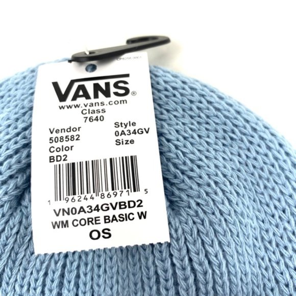 VANS Core Basic Beanie Blue Women’s Hat Unisex One Size VN0A34GVBD2 - Picture 6 of 6